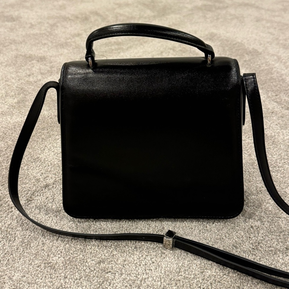 Reformation Monica Crossbody Leather Bag in Black NWOT - Picture 7 of 14